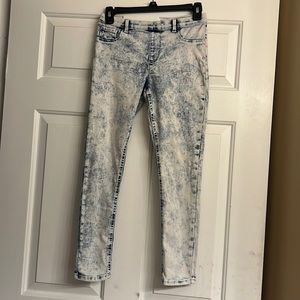 girls white wash jegging jeans